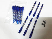 ダーツシャフト ミックス 6本セット 2BAスレッド ダーツ用具 ダーツ後部 パーツ 部品 つなぐ バレル フライト 滑り止めリング付き カラバリ豊富