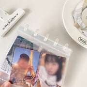 フォトスタンド リングアルバムスタンド 写真立て カレンダー式 卓上 10ページ 20ポケット フォトフレーム シンプル おしゃれ トレカ オタ活 チェキ インテリア
