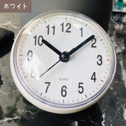 防水時計 置き時計 掛け時計 時計 バスクロック お風呂時計 防水 吸盤 壁掛け 浴室 キッチン シンプル おしゃれ コンパクト