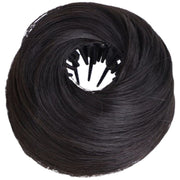 お団子ウィッグ ポイントウィッグ ヘアクリップ バンスクリップ 部分かつら つけ毛 エクステ お団子ヘア ストレート ヘアアクセサリー ファッション小物 ヘアアレンジ 簡単 おしゃれ シンプル 黒 茶