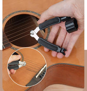 ギター用ワインダー 3in1 3way ギター用弦交換便利ツール メンテナス用品 ストリングワインダー 弦ワインダー カッター ニッパー チューナー 多機能 便利 シンプル