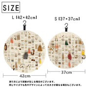 ウォールポケット アクセサリー収納 ピアス収納 壁掛け 吊り下げ式 フック付き 円形 ラウンド サークル 大容量 フェルト スタッドピアス フックピアス フープピアス 見せる収納 ディスプレイ 省スペース スッキリ かわいい インテリ雑貨