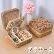 アクセサリーケース ジュエリーボックス 鏡付き 収納ケース 持ち運び ネックレス 指輪 ピアス リング 整理整頓 四角形 スクエア おしゃれ