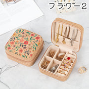 アクセサリーケース ジュエリーボックス 収納ケース 持ち運び ネックレス 指輪 ピアス リング 整理整頓 四角形 スクエア おしゃれ