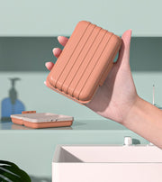 ソープディッシュ 単品 1個 石けんケース 石鹸入れ 石けん容器 石けん置き ソープトレー フタ付き 水切り 蓋 ふた 洗面用具 バス用具 持ち運び 旅行 トラベルグッズ 長方形 おしゃれ かわいい シンプル スタイリッシュ