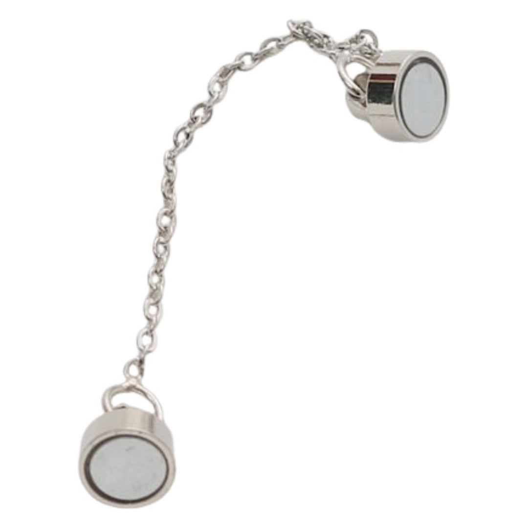 留め具 アクセサリーパーツ マグネット式 ブレスレット ネックレス ハンドメイド用品 部品 パーツ クラフトパーツ アクセサリー材料 磁石 チェーン付き 交換 おしゃれ かわいい シンプル 上品 金色 銀色