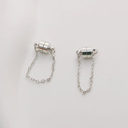 留め具 アクセサリーパーツ マグネット式 ブレスレット ネックレス ハンドメイド用品 部品 パーツ クラフトパーツ アクセサリー材料 磁石 チェーン付き 交換 おしゃれ かわいい シンプル 上品 金色 銀色