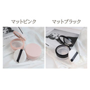 パウダーケース 20g パフ セット 化粧品 コスメ ケースのみ フェイスパウダー ルースパウダー ラウンド 丸型 詰め替え用 詰替え 容器 かわいい おしゃれ 入れ物 コンパクト ミラー 鏡