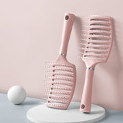 ヘアブラシ ヘアーブラシ ヘアケア用品 日用品 幅広 ワイドヘッド 湾曲 カーブ ヘアスタイリング おしゃれ かわいい レディース 女性 婦人 メンズ 男性 紳士