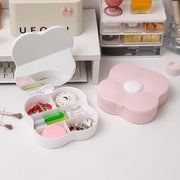 コスメボックス メイクボックス 化粧箱 アクセサリーボックス アクセサリーケース レディース 女性 卓上収納 収納雑貨 収納グッズ 鏡付き ミラー付き クローバー 四つ葉 無地 ピンク ホワイト シンプル カジュアル 可愛い キュート ガーリー フェミニン おしゃれ