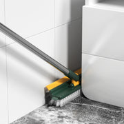 掃除ブラシ デッキブラシ 床ブラシ ブラシ 柄付き 水切り ワイパー 2way ゴミ取りトング V型ブラシ 掃除 床 屋外 ベランダ トイレ お風呂 玄関 隙間 掃除グッズ 掃除用品 便利 吊り下げ