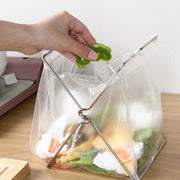 ゴミ袋ホルダー ゴミ袋スタンド ゴミ袋掛け 折りたたみ式 生ゴミ 三角コーナー キッチン用品 収納用品 ゴミ箱 レジ袋 ポリ袋 台所