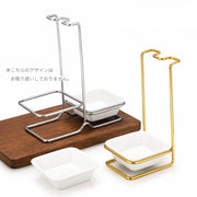 キッチンツールスタンド おたま置き お玉スタンド お玉置き 調理小道具置き キッチン用品 おたま お玉 フライ返し 受け皿付き シンプル スタイリッシュ おしゃれ