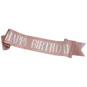 たすき 文字入り パーティー用 誕生日 HAPPYBIRTHDAY お祝い イベント パーティー用品 グッズ サプライズ 演出 主役 ラメ キラキラ カラフル ギフト 軽量 持ち運び簡単
