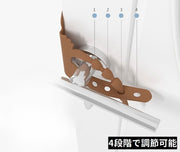 ドアストッパー 調節可能 クマ風 熊風 シリコン製 シンプル かわいい 可愛い おしゃれ ドア 扉 開閉音 防止 取っ手 ハンドル ノブ 取り付け リビング 寝室 茶色 ベージュ