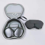 AirpodsMaxケース ヘッドホンケース ヘッドホン収納 Airpods Max ストラップ付き メッシュポケット ファスナー 持ち運び 軽量 汚れ防止 耐衝撃 防水 ヘッドフォン ヘッドセット ヘッドホン用アクセサリー