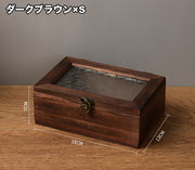 ウッドボックス 木製 小物入れ 木箱 アクセサリーケース ジュエリーボックス アンティーク調 レトロ風 蓋付き 模様 収納ボックス おしゃれ かわいい 文具 眼鏡 インテリア