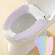 便座シート 3対セット 便座カバー トイレカバー O型 U型 粘着式 貼るタイプ シールタイプ 貼り付け 洗える 取付簡単 無地 単色 シンプル 柄無し