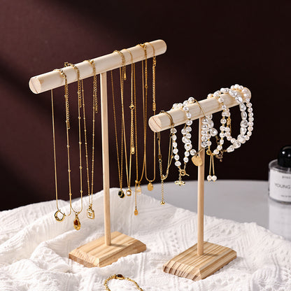 アクセサリースタンド アクセサリー掛け ディスプレイ T字 T型 木製 商品画像3