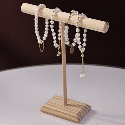 アクセサリースタンド アクセサリー掛け ディスプレイ T字 T型 木製 商品画像4