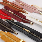 オープンファスナー ジッパー チャック 18cm PUレザー 金属製 バッグ かばん 修理 補修 交換 洋裁 手芸 ハンドメイド
