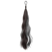 ポイントウィッグ 単品 １本 ポイントエクステ レディース 女性 ロング ポニーテール 付け毛 ヘアゴム 部分ウィッグ メッシュ グラデーション お団子 まとめ髪