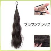 ポイントウィッグ 単品 １本 ポイントエクステ レディース 女性 ロング ポニーテール 付け毛 ヘアゴム 部分ウィッグ メッシュ グラデーション お団子 まとめ髪