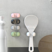 しゃもじホルダー 単品 1個 しゃもじ立て 粘着式 キッチン用品 貼り付け シンプル 便利 調理器具 簡単取り付け 炊飯器