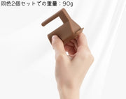 ドアストッパー 2個セット 2個入り 蝶番 ベビーガード フィンガーガード ベビー 赤ちゃん 子供 子ども 幼児 キッズ お年寄り ホルダー付き クマ風 熊風 かわいい 便利 指はさみ防止 指詰め防止 子供部屋