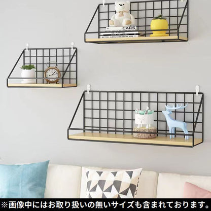 ウォールシェルフ ウォールラック 飾り棚 本棚 壁掛け棚 吊り下げ棚 商品画像5