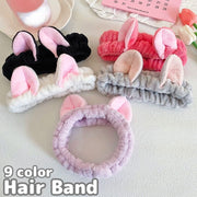 ヘアバンド ヘッドバンド バス用品 洗顔用品 ネコ耳 猫耳 幅広 ふわふわ もこもこ 可愛い おしゃれ