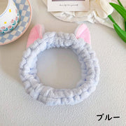 ヘアバンド ヘッドバンド バス用品 洗顔用品 ネコ耳 猫耳 幅広 ふわふわ もこもこ 可愛い おしゃれ