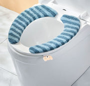 便座シート 便座カバー トイレ用品 トイレグッズ 便座クッション ボーダー 貼る 水洗い シンプル 衛生的