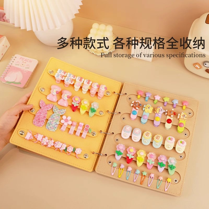 アクセサリーケース ヘアピン収納ケース ヘアクリップ 韓国風 カスタマイズ ブック型 商品画像3