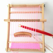 編み機 編み物 木製 毛糸付き 櫛付き 手織り機 親子 子供 キッズ DIY 手作り 卓上 ハンドメイド クラフト 手芸用品 はたおり機 織機 ナチュラル シンプル かわいい おしゃれ メイキング