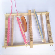 編み機 編み物 木製 毛糸付き 櫛付き 手織り機 親子 子供 キッズ DIY 手作り 卓上 ハンドメイド クラフト 手芸用品 はたおり機 織機 ナチュラル シンプル かわいい おしゃれ メイキング