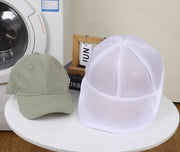 帽子用洗濯ネット キャップ用洗濯ネット 立体 洗濯用品 洗濯グッズ ランドリー用品 ランドリーグッズ 野球帽用 ジッパー チャック シンプル