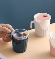紙コップホルダー 同色6個セット 持ち手付き 使い捨て紙コップホルダー 卓上 容器 シンプル ピクニック キャンプ バーベキュー お花見 イベント スポーツ アウトドア用品