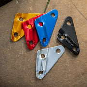自在金具 単品 三角形 3つ穴 3穴 3サイズ ロープ固定 ロープストッパー テント タープ 設営 アルミニウム テントグッズ ロープテンショナー ストッパー キャンプ 固定用 バックル ロープフック アウトドア アルミ自在金具 トライアングル ロープ長さ調整