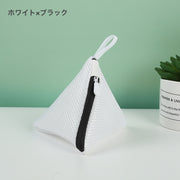 洗濯ネット マグ 小 ネット 洗濯用品 マグネシウム用洗濯ネット マグネシウム袋 洗剤ネット 粉せっけんネット ポーチ 小物入れ 三角ネット 三角錐 泡立てネット 袋 おしゃれ 衣類 下着 ランドリーネット マスク 靴下 よだれタオル よだれパッド マグネシウム