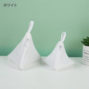 洗濯ネット マグ 小 ネット 洗濯用品 マグネシウム用洗濯ネット マグネシウム袋 洗剤ネット 粉せっけんネット ポーチ 小物入れ 三角ネット 三角錐 泡立てネット 袋 おしゃれ 衣類 下着 ランドリーネット マスク 靴下 よだれタオル よだれパッド マグネシウム