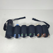 ボトルキャリア ドリンクホルダー ウエストポーチ型 ペットボトルホルダー ビール 缶 ワンタッチバックル 防水 小物入れ 面ファスナー マジック テープ ウエストバッグ ボディバッグ アウトドア キャンプ BBQ 作業 仕事 便利