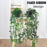 フェイクグリーン 人工観葉植物 造花 緑 つる 吊り下げ リーフ 葉っぱ 装飾 飾り インテリア小物 植木鉢 枯れない 鉢植え 長い ロング リビング 玄関 トイレ 洗面所 寝室 おしゃれ ナチュラル かわいい