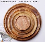 トレイ おぼん お盆 トレー 円形 ラウンド 四角形 スクエア 木製 ウッド調 キッチン 台所用品 カフェ風 映え シンプル ナチュラル かわいい おしゃれ