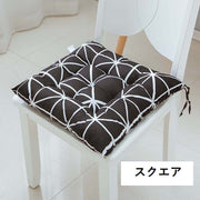 チェアクッション 40×40cm 椅子用 イス用 座布団 四角形 スクエア型 チェアパッド フロアクッション 星柄 アニマル柄 無地 インテリア おしゃれ