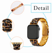 腕時計用ベルト Applewatch用 アップルウォッチ用 交換ベルト バックル式 金具式 腕時計ベルト 互換ベルト バンド ベルト 交換 付け替え 38mm 40mm 41mm 42mm 44mm 45mm 49mm べっ甲調 シンプル カジュアル おしゃれ