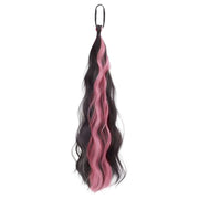 ポイントウィッグ 単品 1本 部分ウィッグ エクステ ヘアゴム レディース 女性用 ロング 付け毛 ウェーブ メッシュ ポニーテール ヘアアレンジ エクステンション つけ毛 髪飾り コスプレ イメチェン ダンス