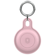 AirTag用保護ケース 単品 カバー AirTag用 エアタグ用 ロケーショントラッカー 防水 シリコン 耐衝撃 ソフト 小型 カラビナ付き キーリング