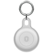 AirTag用保護ケース 単品 カバー AirTag用 エアタグ用 ロケーショントラッカー 防水 シリコン 耐衝撃 ソフト 小型 カラビナ付き キーリング
