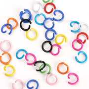 丸カン Cカン 同色100個セット 接続リング 6mm 8mm 10mm ハンドメイド パーツ アクセサリーパーツ キーホルダー ストラップ DIY カラフル 開口リング 金具 手芸用品 カラバリ豊富 かわいい おしゃれ 推し活グッズ ストラップパーツ